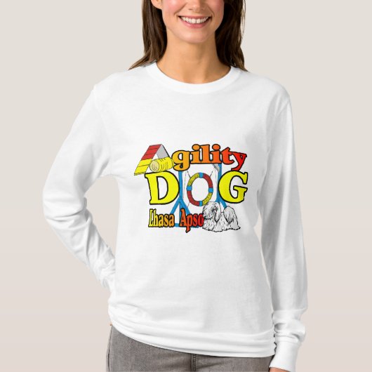 Lhasa Apso Agility Gifts T-shirt (Voorkant)