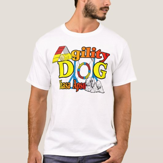 Lhasa Apso Agility Gifts T-shirt (Voorkant)