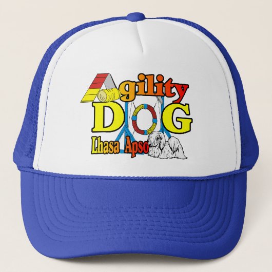 Lhasa Apso Agility Gifts Trucker Pet (Voorkant)