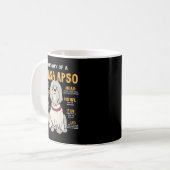 Lhasa Apso Anatomy Funny Dog mam Pap Gift Sweatshi Koffiemok (Voorkant links)