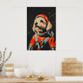 Lhasa Apso Astronaut Poster, Lhasa Apso Retro Poster (Keuken)