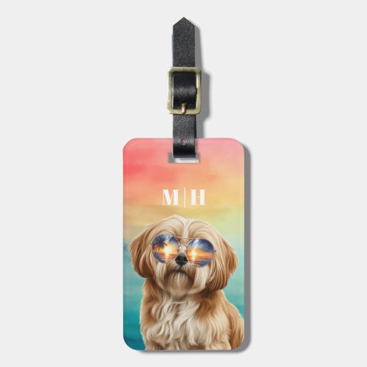 Lhasa Apso Bagagelabels (Voorkant verticaal)