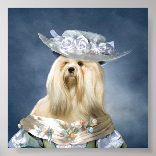 Lhasa Apso Baroness Print (Voorkant)