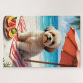 Lhasa Apso Beach Relax Scene Legpuzzel (Horizontaal)