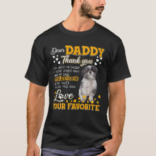 Lhasa Apso Beste papa Bedankt dat je mijn papa ben T-shirt