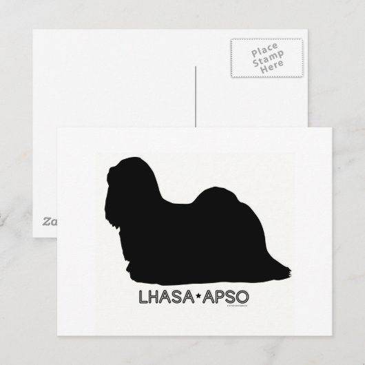 Lhasa Apso Briefkaart (Voorkant / Achterkant)