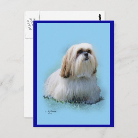 Lhasa Apso Briefkaart (Voorkant / Achterkant)