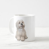 Lhasa Apso (C) - Lichtgoud Koffiemok (Voorkant links)
