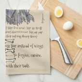 Lhasa Apso Cartoon Dog Quotes Keuken Handdoek (Quarter Fold)