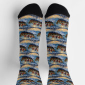 Lhasa Apso Christmas Boat Holiday Sokken (Top)