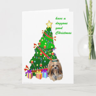 LHASA APSO CHRISTMAS FEESTDAGEN KAART