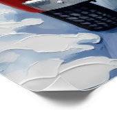 Lhasa Apso Christmas Red Truck Holiday Perfect Poster (Hoek)