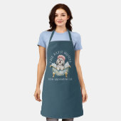 Lhasa Apso Diep Teal Hondenverzorging Schort | Del (Gedragen)