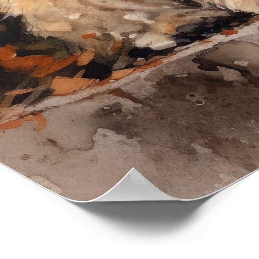 Lhasa Apso Dog Art Print Poster (Hoek)