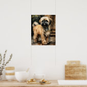 Lhasa Apso Dog Art Print Poster (Keuken)