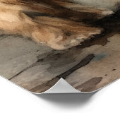 Lhasa Apso Dog Art Print Poster (Hoek)