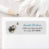 Lhasa Apso Dog Butterfly Wonder Etiket (Insitu)