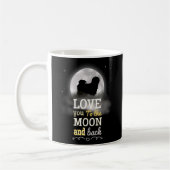 Lhasa Apso Dog Love To The Moon Koffiemok (Links)