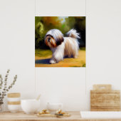 Lhasa Apso Dog Poster (Keuken)