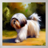 Lhasa Apso Dog Poster (Voorkant)