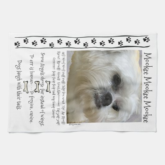 Lhasa Apso Dog Quotes Theedoek (Horizontaal)