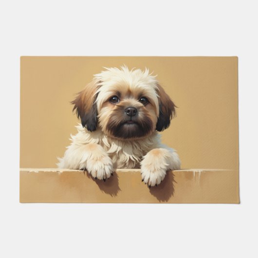 Lhasa Apso Doormat Art Deurmat (Voorkant)