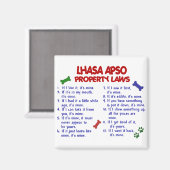 LHASA APSO-eigendomswetten 2 Magneet (Voorkant / Achterkant)