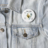 Lhasa Apso Geschiedenis Ontwerp Ronde Button 5,7 Cm (In situ)
