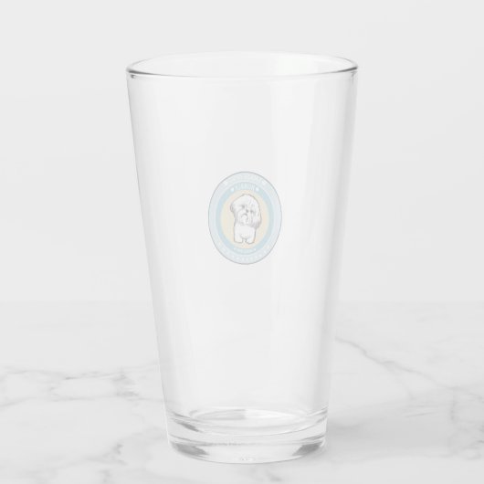 Lhasa Apso Glas (Achterkant)