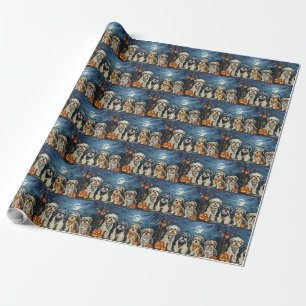 Lhasa Apso Halloween Griezelig Cadeaupapier