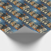 Lhasa Apso Halloween Griezelig Cadeaupapier (Hoek)