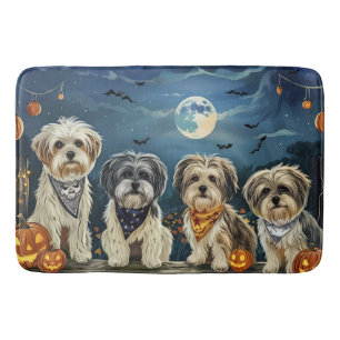 Lhasa Apso Halloween Spooky Badmat
