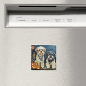 Lhasa Apso Halloween Spooky Magneet (Insitu (Vaatwasser))