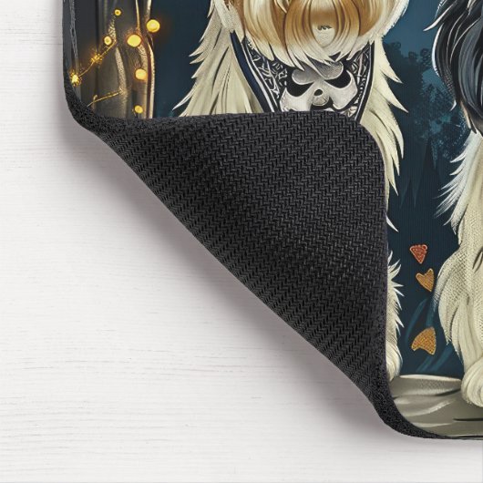 Lhasa Apso Halloween Spooky Muismat (Hoek)