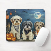 Lhasa Apso Halloween Spooky Muismat (Met muis)