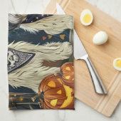 Lhasa Apso Halloween Spooky Theedoek (Quarter Fold)