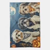 Lhasa Apso Halloween Spooky Theedoek (Verticaal)