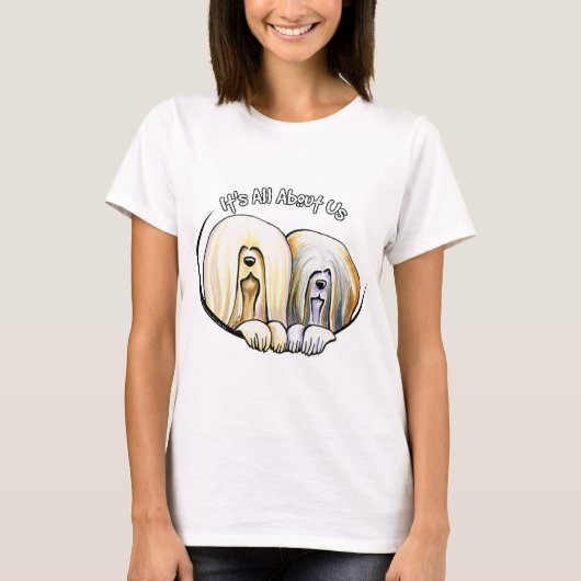 Lhasa Apso heeft alles over ons IAAU T-shirt (Voorkant)