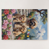Lhasa Apso Himalaya Tuin Kunst Legpuzzel (Horizontaal)