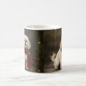 Lhasa Apso Hond in Sneeuw Kerstmis Koffiemok (Center)