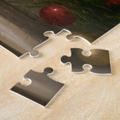 Lhasa Apso Hond in Sneeuw Kerstmis Legpuzzel (Zijkant)