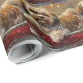 Lhasa Apso Hond Kerstfeest Cadeaupapier (Rol Hoek)