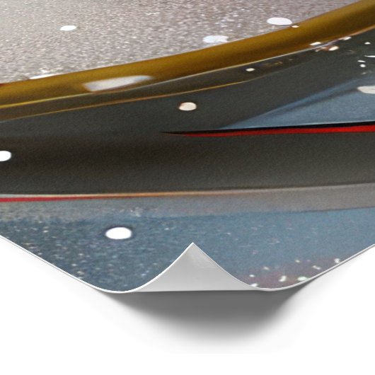 Lhasa Apso Hond Kerstfeest Poster (Hoek)