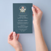 Lhasa Apso hond verzorging promotie flyer - Teal (Hand)