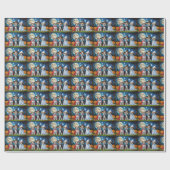 Lhasa Apso Honden Pompoen Halloween Grappig Cadeaupapier (Vlak)