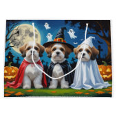 Lhasa Apso Honden Pompoen Halloween Grappig Groot Cadeauzakje (Voorkant)