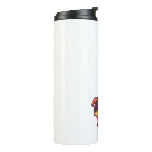 Lhasa Apso Hondenras Geo Silhouette Multi Thermosbeker (Gedraaid links)