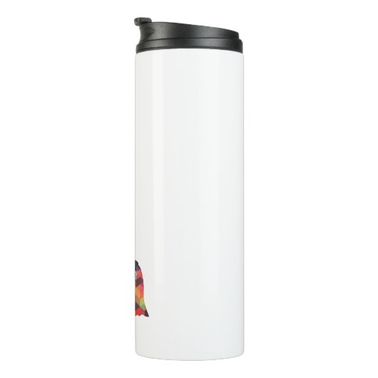 Lhasa Apso Hondenras Geo Silhouette Multi Thermosbeker (Geroteerd rechts)