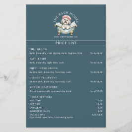Lhasa Apso Hondenverzorging Prijslijst Flyer - Tea