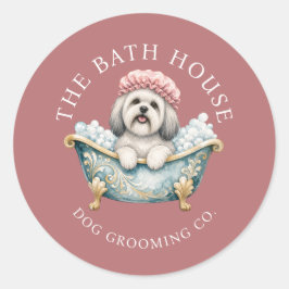 Lhasa Apso Hondenverzorging Sticker Vellen Stof Ro